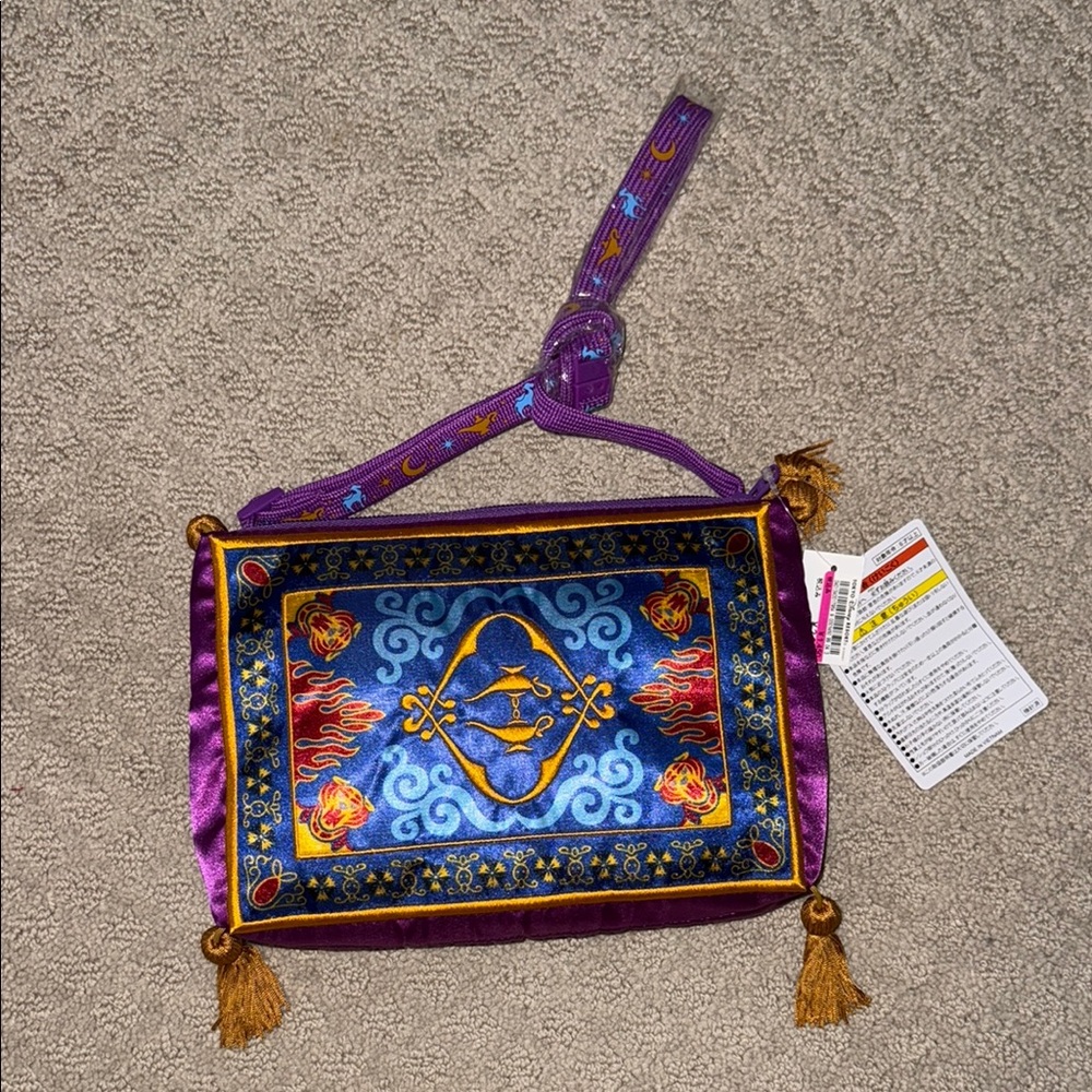 Disney Purple and Blue Celestial Clutch with Gold Tassels